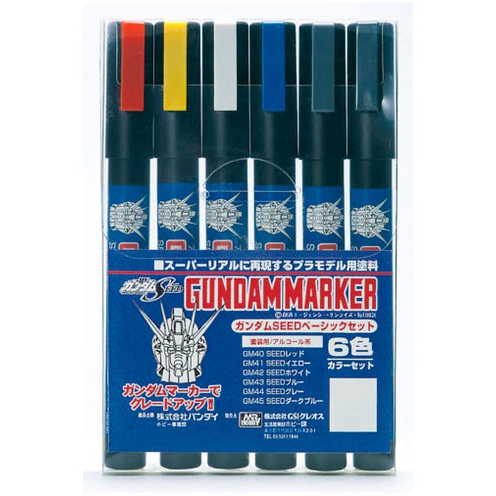 MR HOBBY GUNDAM MARKER SEED BASIC SET (PACK DE 6) MR HOBBY GUNDAM MARKER SEED BASIC SET (PACK DE 6)